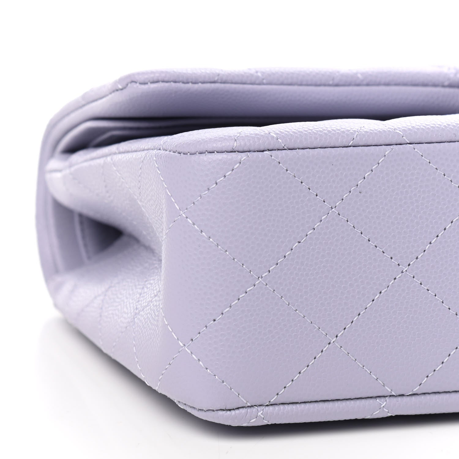 Chanel Caviar Quilted Medium Double Flap Light Purple 8 of 9