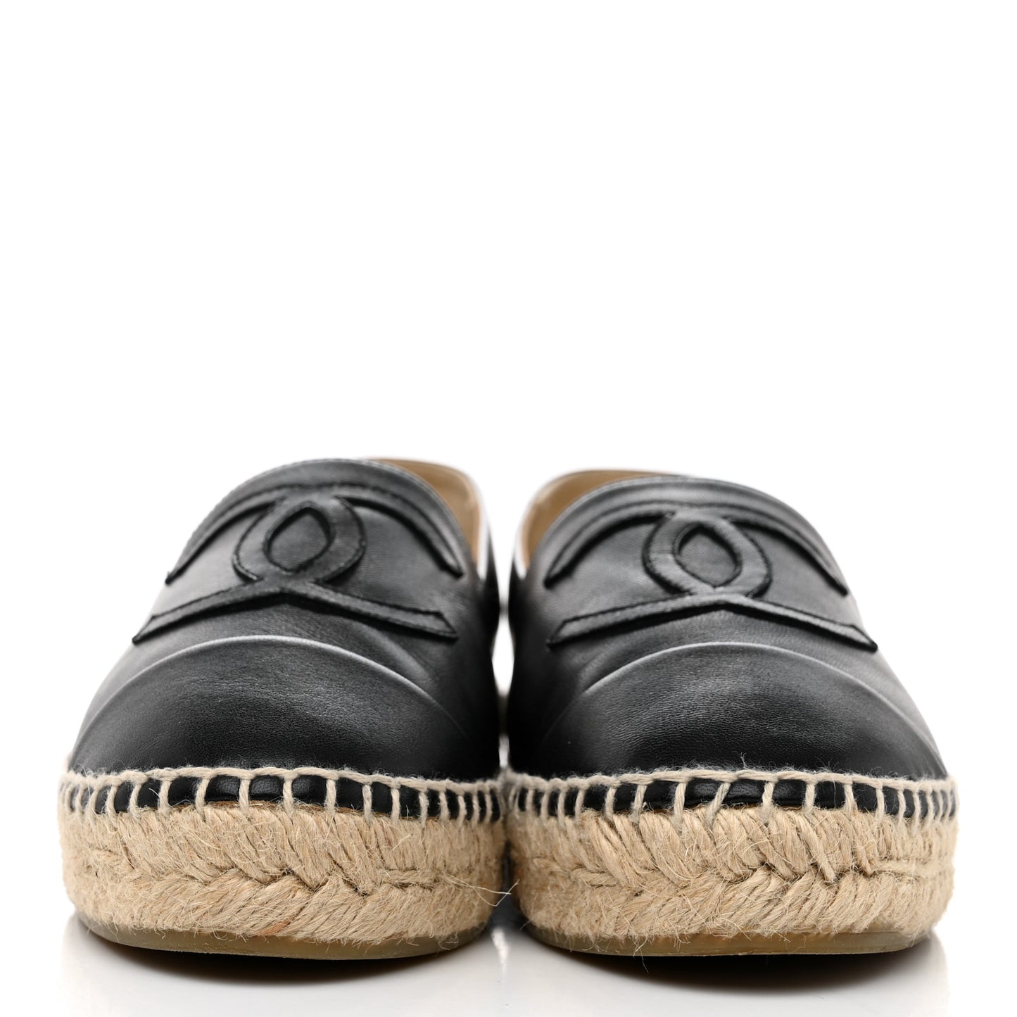 Lambskin CC Espadrilles 36 Black
