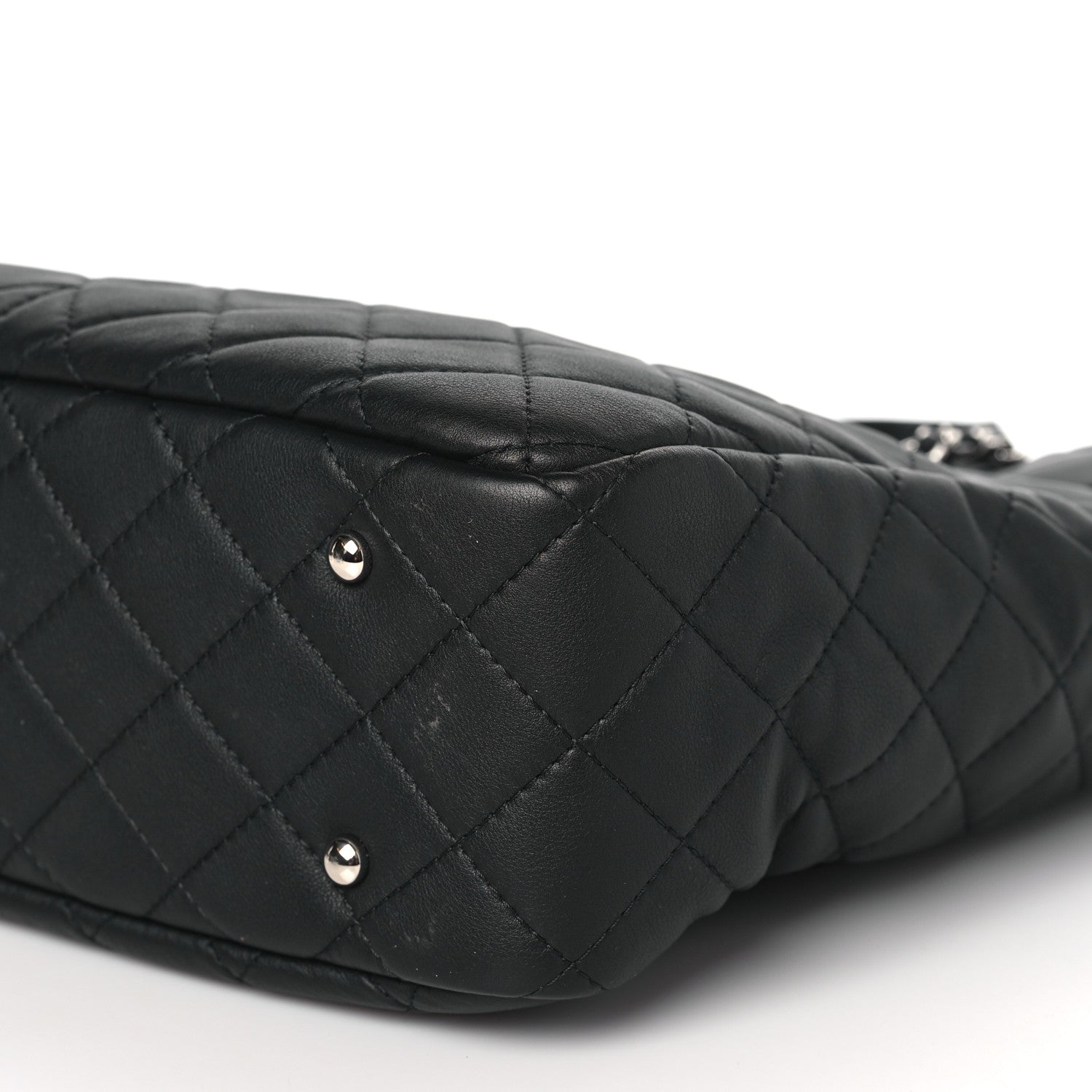 Chanel Calfskin Quilted Ultra Pocket Shopping Tote Black 8 of 8