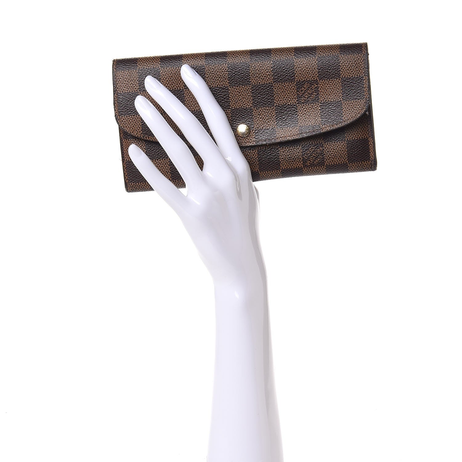 Louis Vuitton Damier Ebene Emilie Wallet 2 of 7