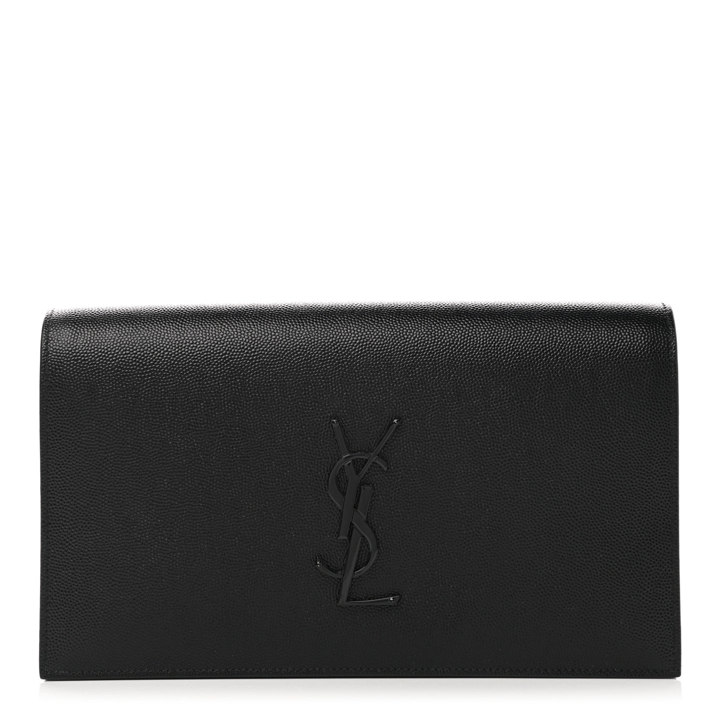 Grain De Poudre Classic Monogram Kate Clutch Black