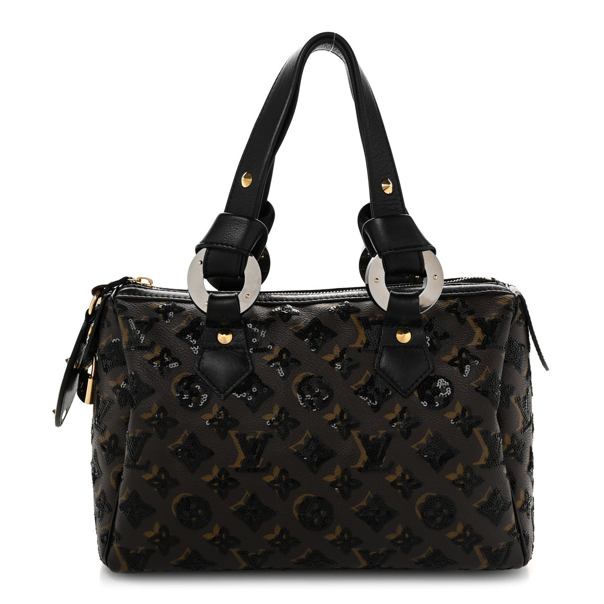 Monogram Sequins Eclipse Speedy 28 Black