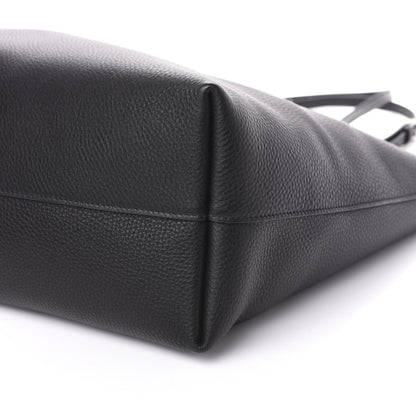 Prada Vitello Daino Etiquette Shopping Bag Black 9 of 10