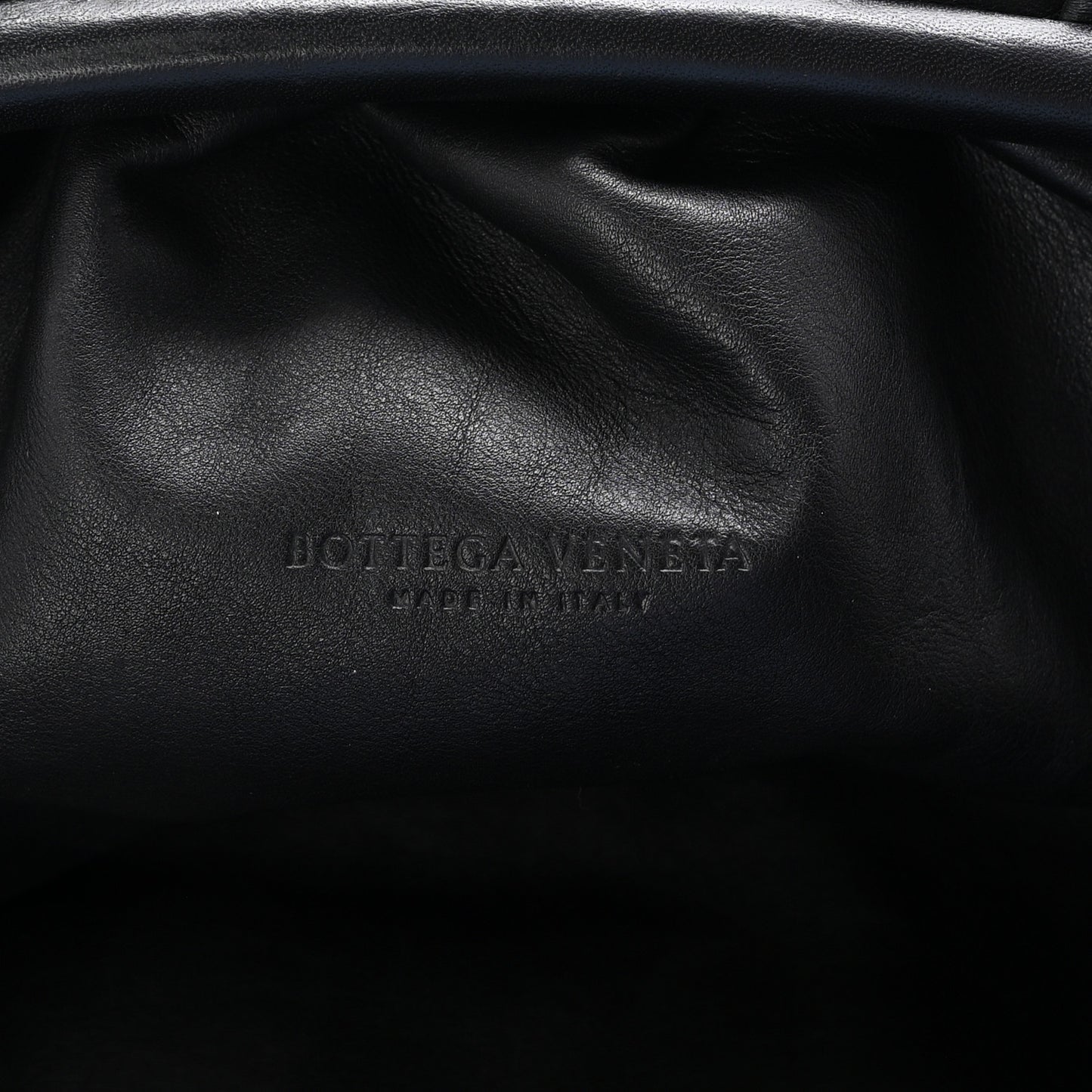 Smooth Butter Calf The Pouch Oversized Clutch Black