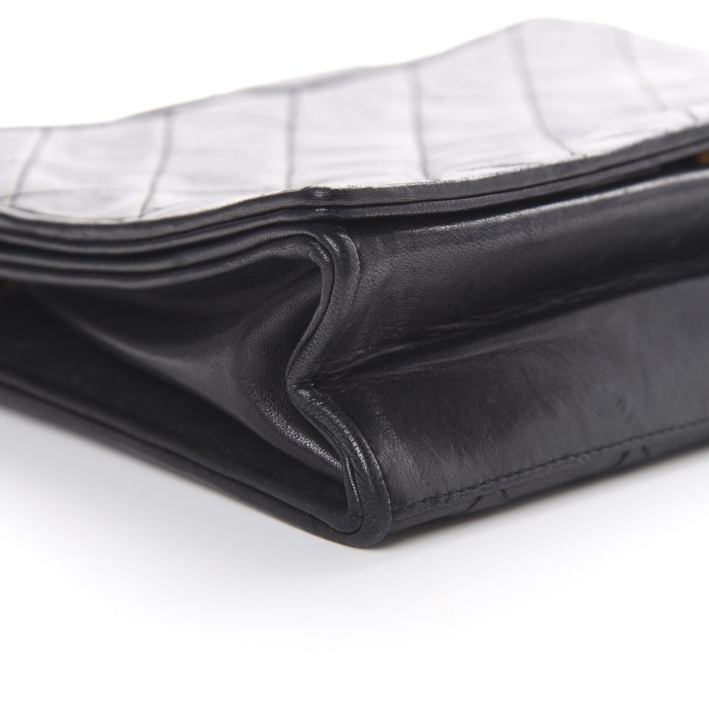 Lambskin Quilted CC Small Single Flap Black