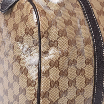 Gucci Crystal Monogram Medium Joy Boston Dark Brown 14 of 16