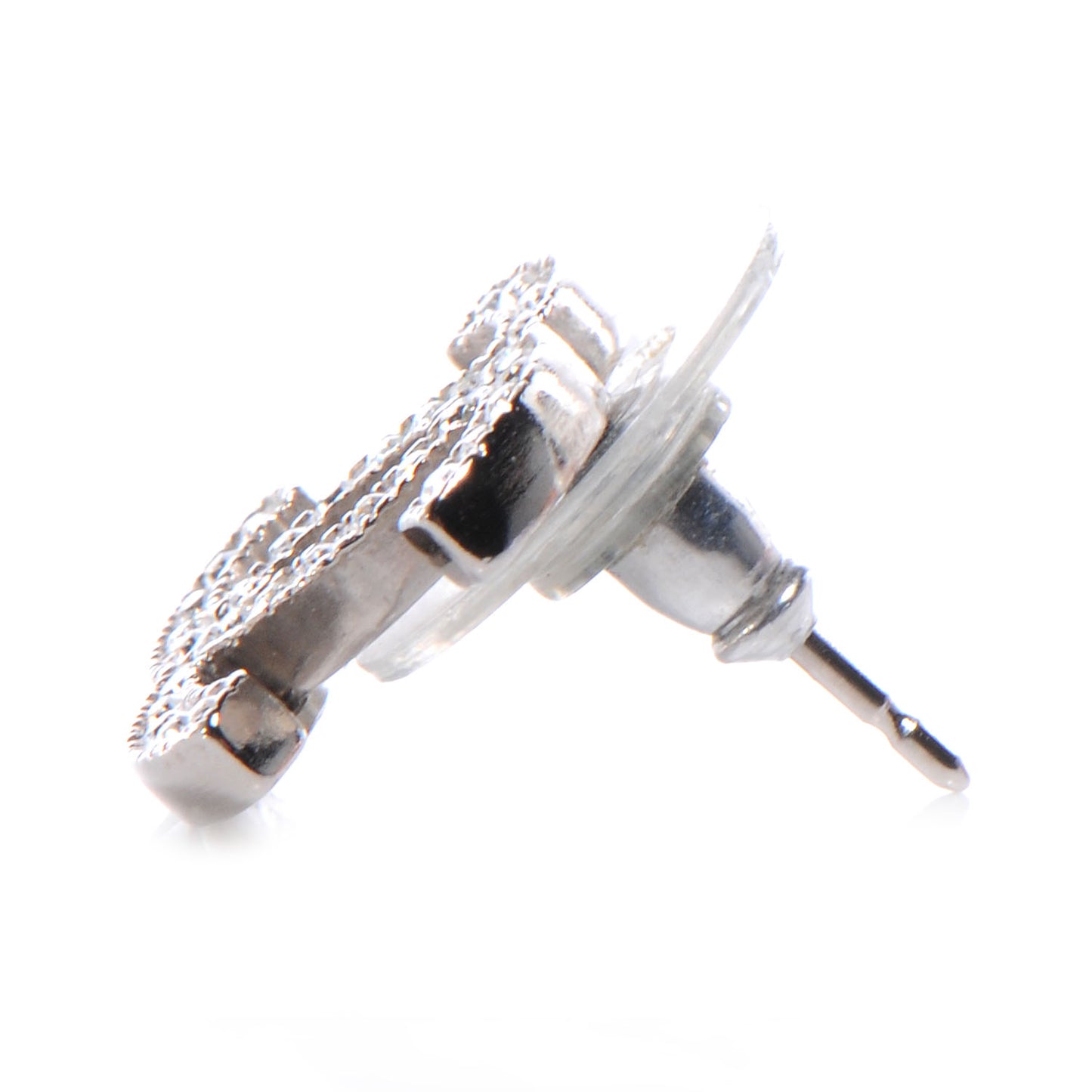 Crystal CC Earrings Silver