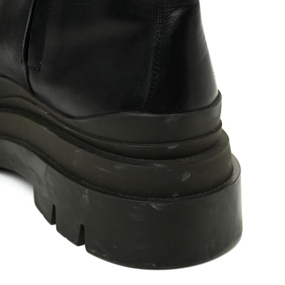 Bottega Veneta Calfskin The Tire High Boots 41 Black Camping 15 of 19