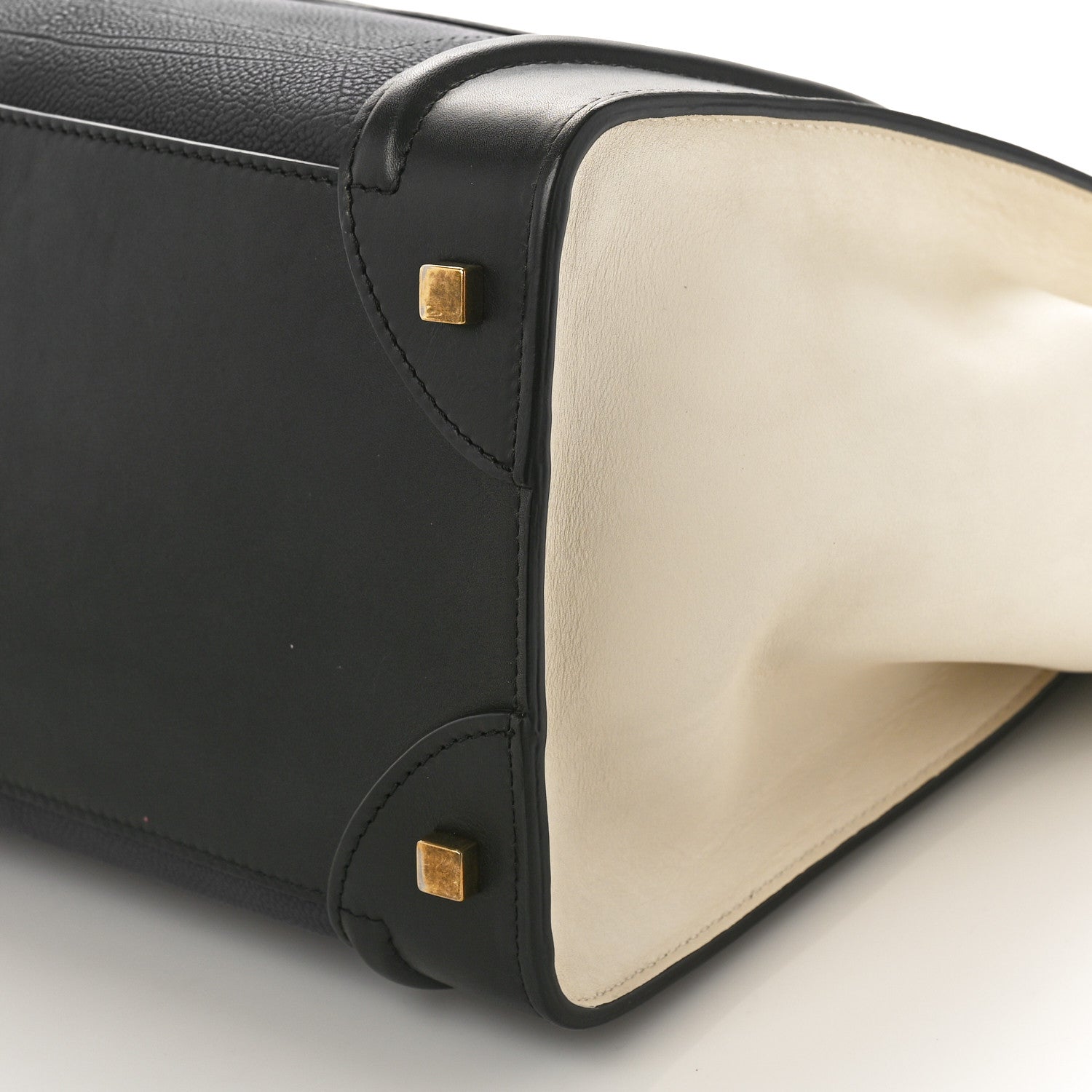Celine Velluto Calfskin Mini Tri-Color Luggage Navy 8 of 8