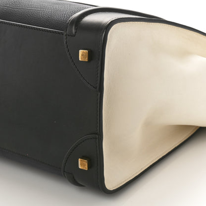 Celine Velluto Calfskin Mini Tri-Color Luggage Navy 8 of 8
