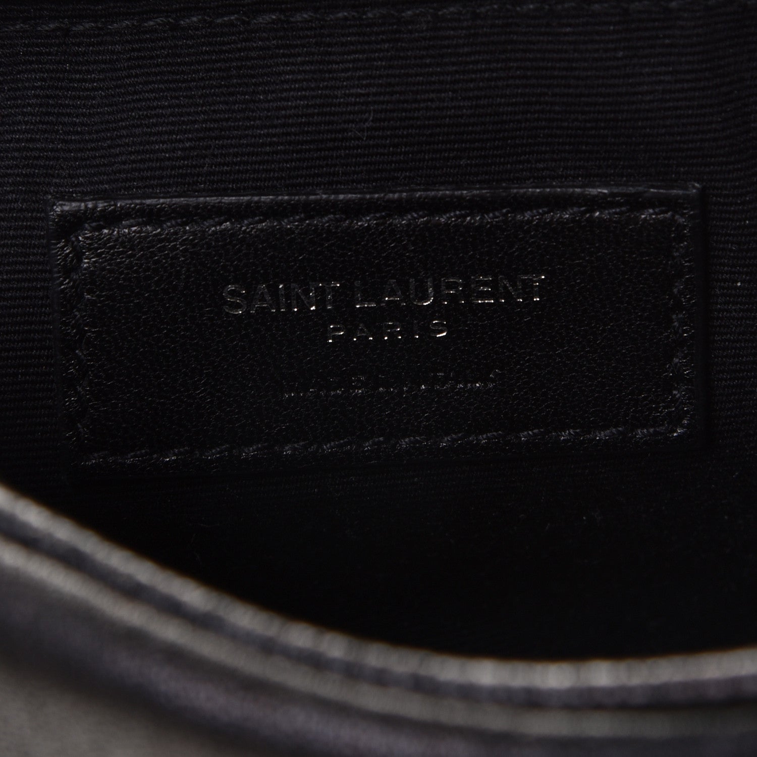 Saint Laurent Lambskin Monogram Lou Belt Bag Black 5 of 11