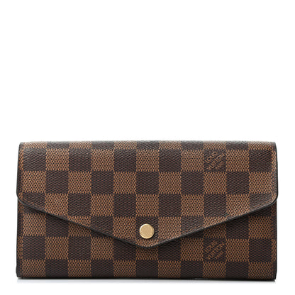 Louis Vuitton Damier Ebene Sarah Wallet NM 1 of 7