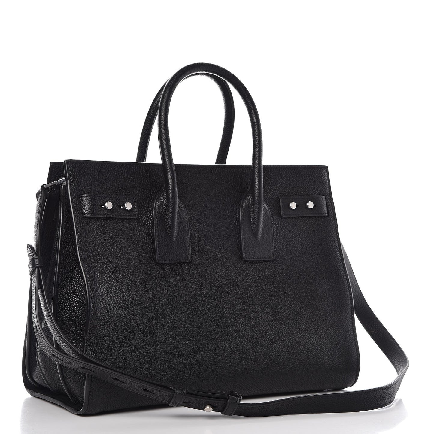 Grained Calfskin Small Supple Sac De Jour Black