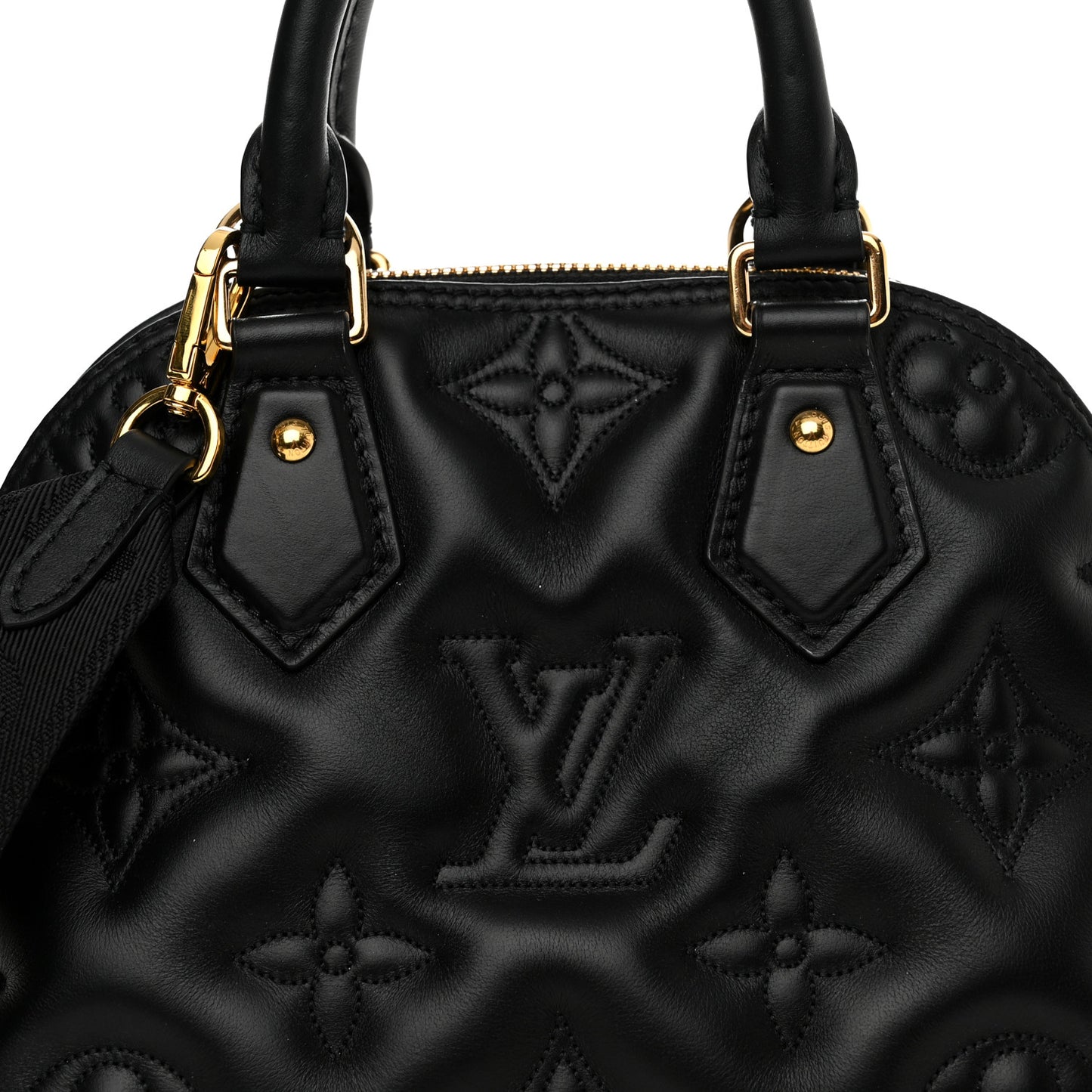 Calfskin Bubblegram Alma BB Black