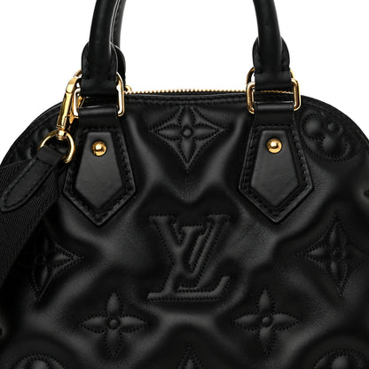 Louis Vuitton Calfskin Bubblegram Alma BB Black 7 of 10