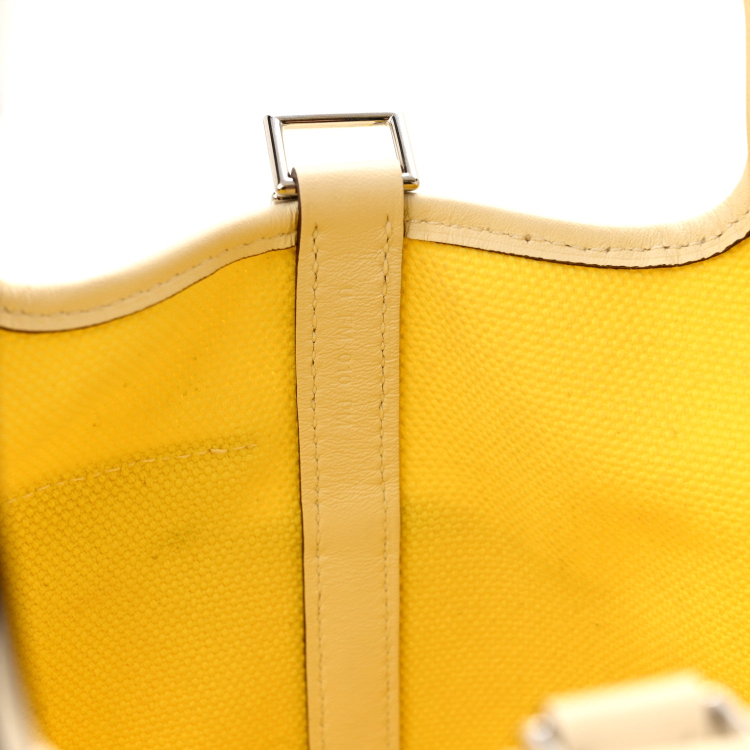 Hermes Toile Goeland Swift Cargo Picotin Lock 18 Jaune Citron Nata 7 of 11