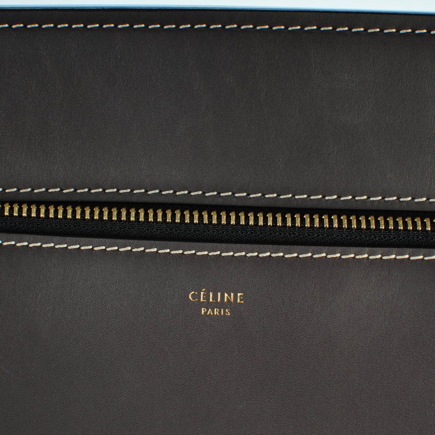 Celine Smooth Calfskin Medium Edge Shoulder Bag Grey 8 of 8