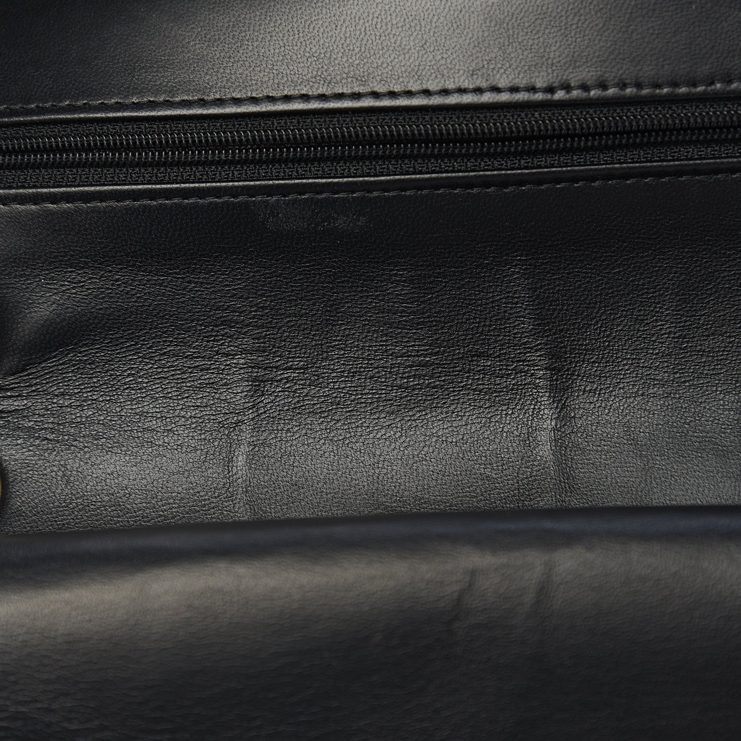 Chanel Lambskin Quilted Medium Double Flap Black 9 of 17