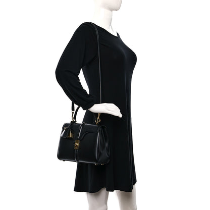 Celine Satinated Calfskin Small 16 Top Handle Bag Black 2 of 10
