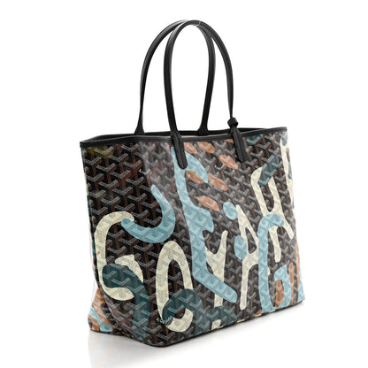 Goyard Goyardine Saint Louis Lettres Camouflage PM Black Blue 4 of 11