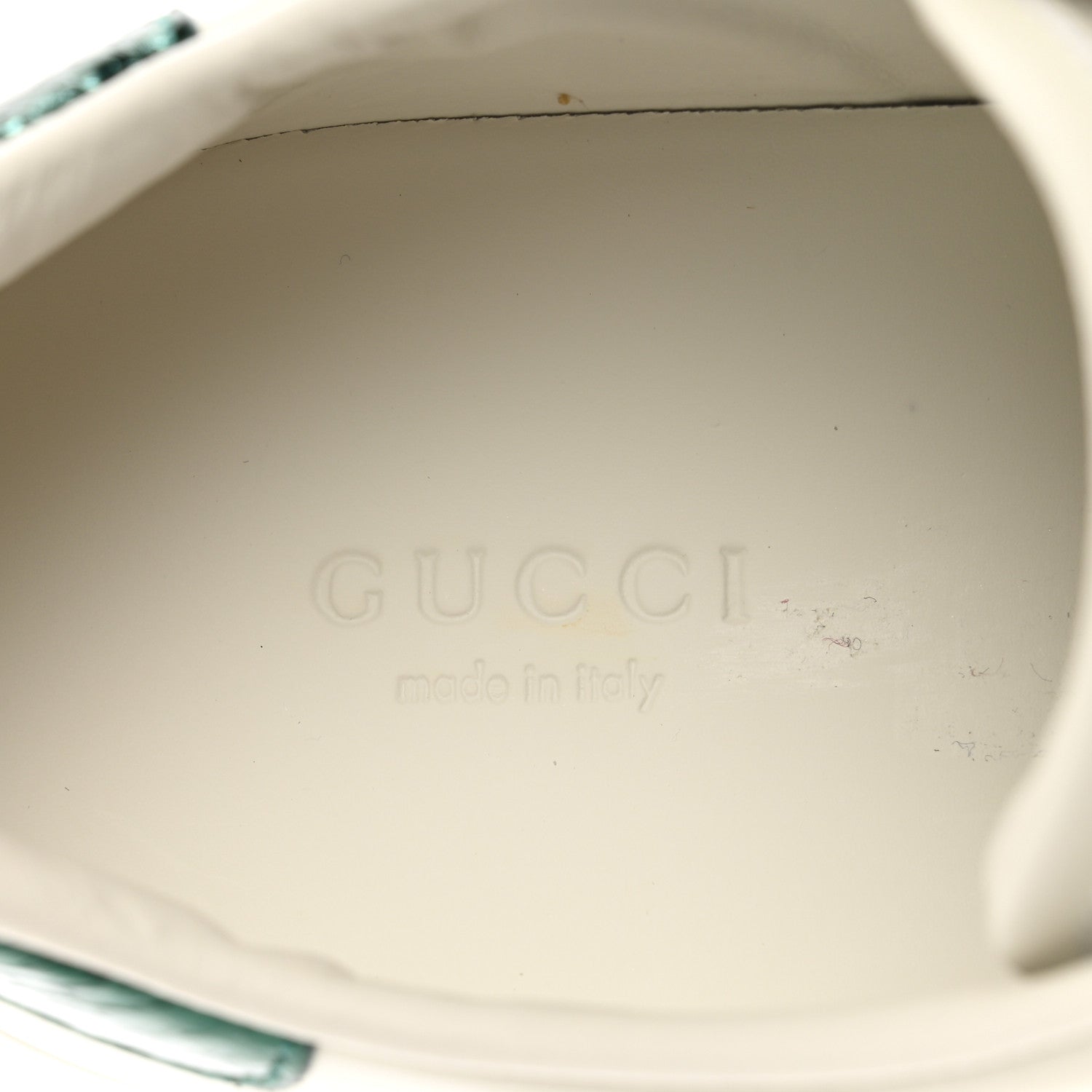 Gucci Calfskin Web Heart Embroidered Womens Ace Sneakers 37 White 7 of 9
