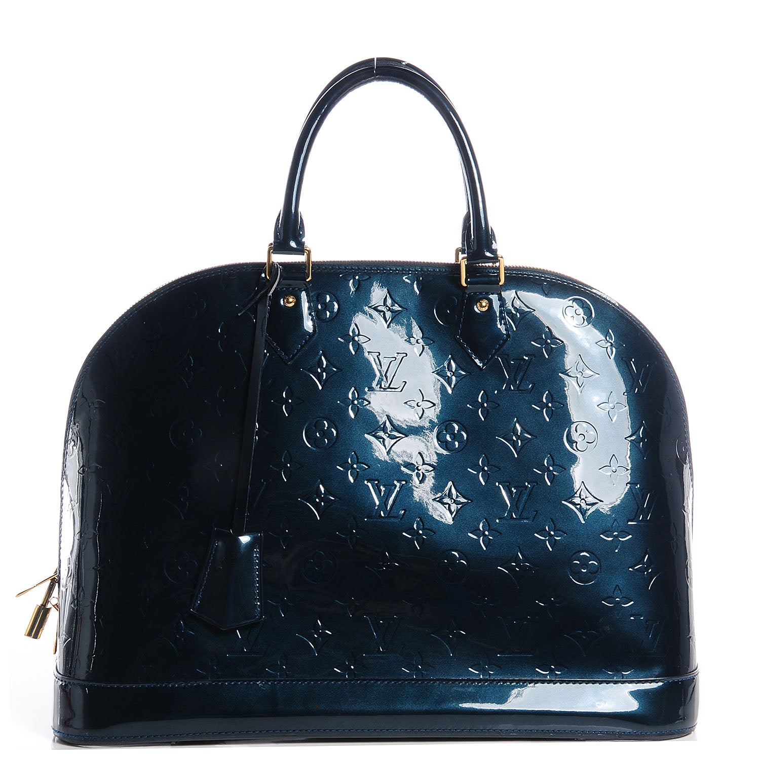Louis Vuitton Vernis Alma GM Blue Nuit 1 of 7