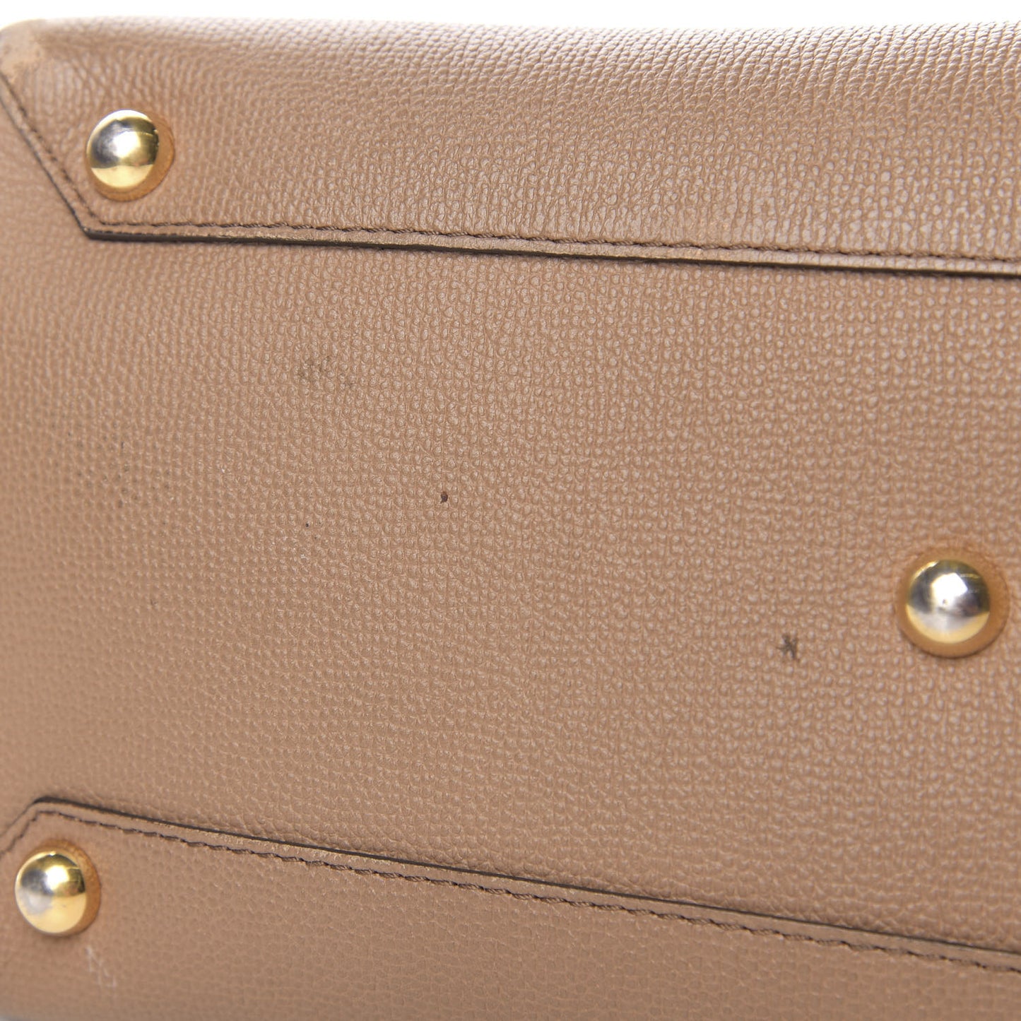 Grainy Calfskin House Check Medium Banner Tote Dark Sand