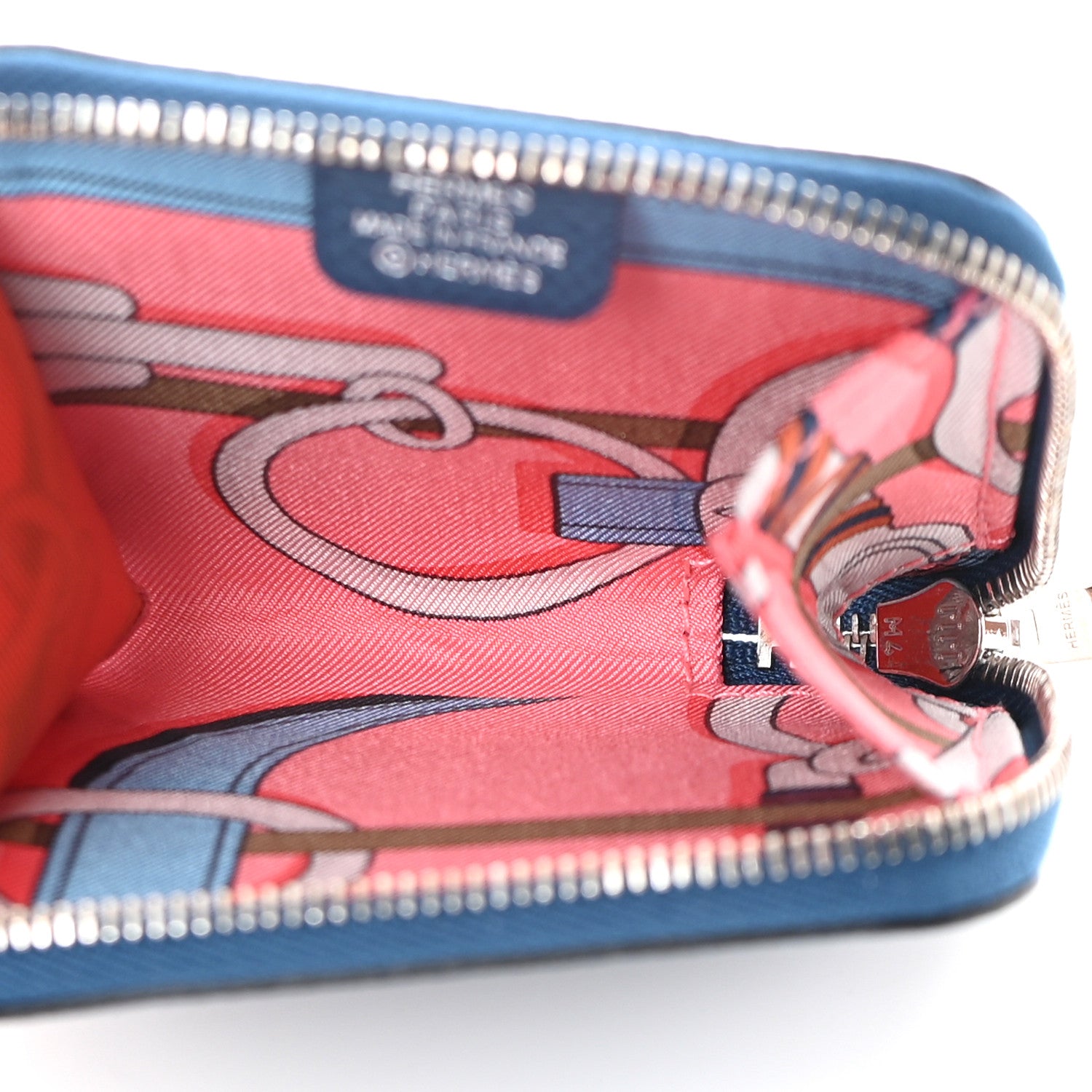 Hermes Epsom Silk'In Coin Purse Deep Bleu 5 of 8