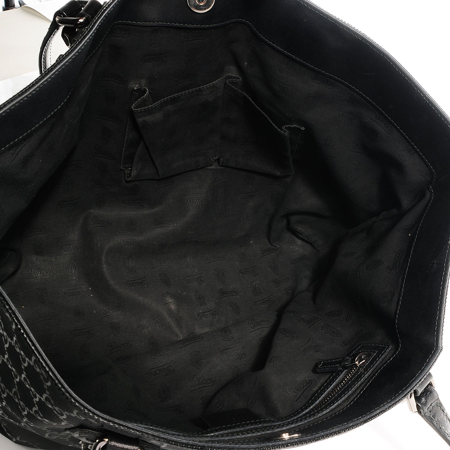 Gucci Imprime Monogram Medium Studded Tote Black 5 of 8