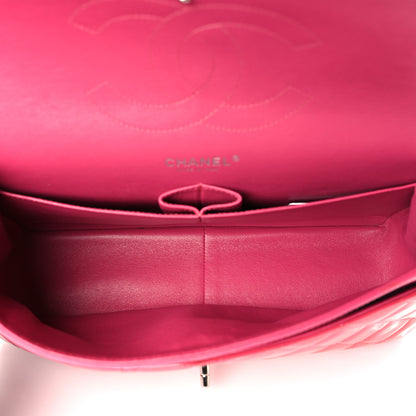 Chanel Patent Quilted Jumbo Double Flap Pink 5 of 10