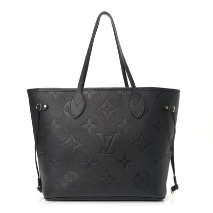 Louis Vuitton Empreinte Monogram Giant Neverfull MM Black 3 of 11