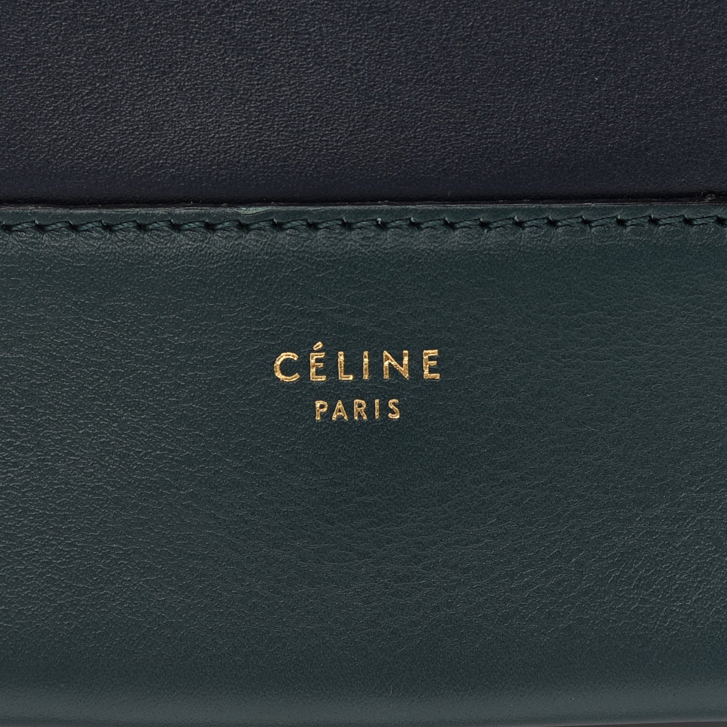 Shiny Smooth Calfskin Medium Frame Shoulder Bag Amazone Dark Navy