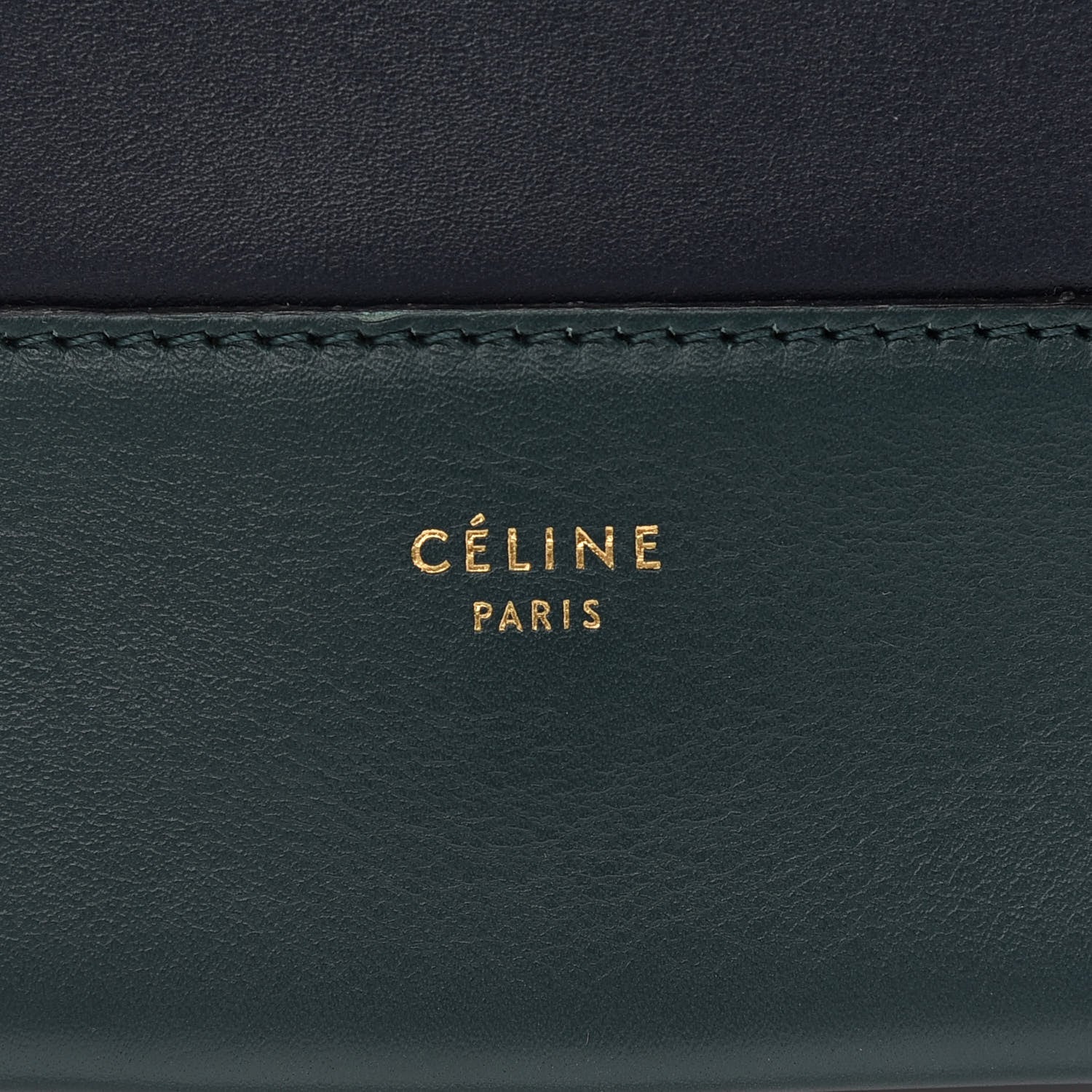 Celine Shiny Smooth Calfskin Medium Frame Shoulder Bag Amazone Dark Navy 7 of 9