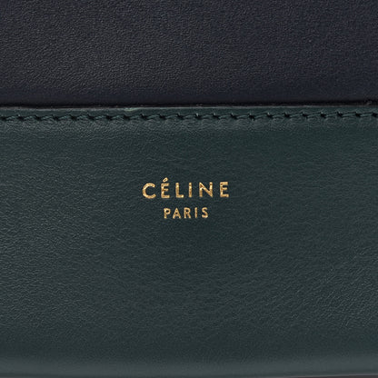 Celine Shiny Smooth Calfskin Medium Frame Shoulder Bag Amazone Dark Navy 7 of 9