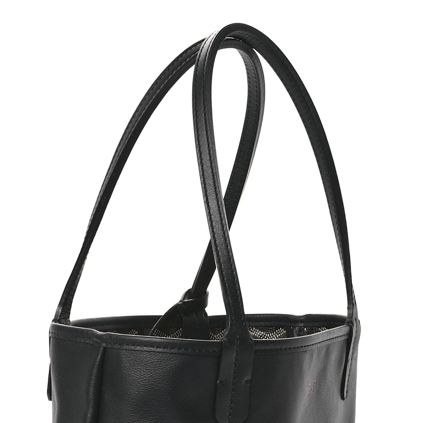 Goyardine Reversible Mini Anjou Black