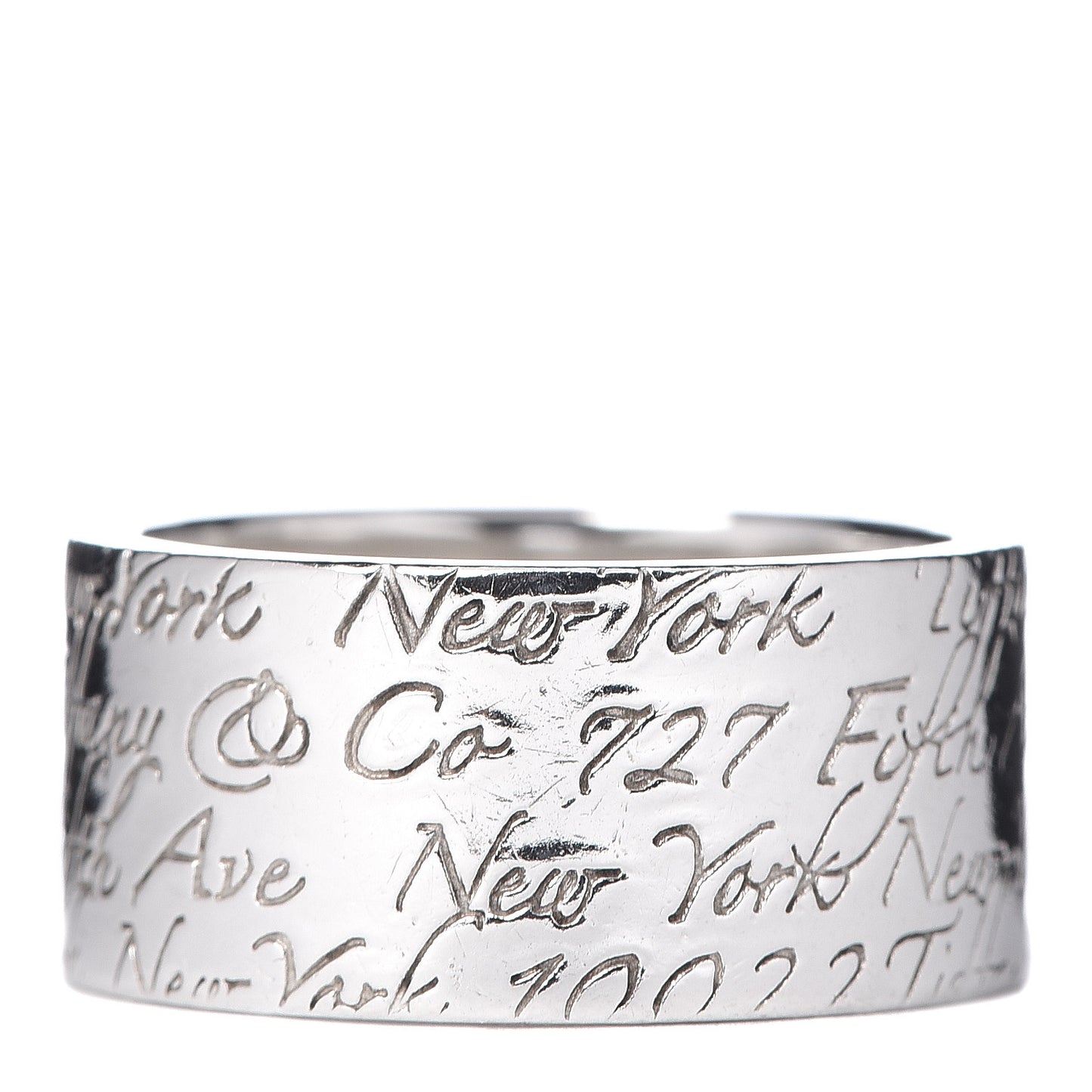 Sterling Silver 10mm Notes Wide Ring 58 8.25