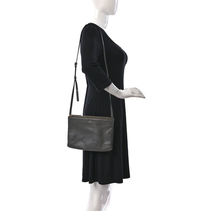 Celine Lambskin Large Trio Crossbody Bag Medium Grey 2 of 12