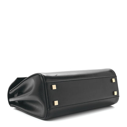 Saint Laurent Shiny Calfskin Le Fermoir Top Handle Bag Small Black 4 of 12
