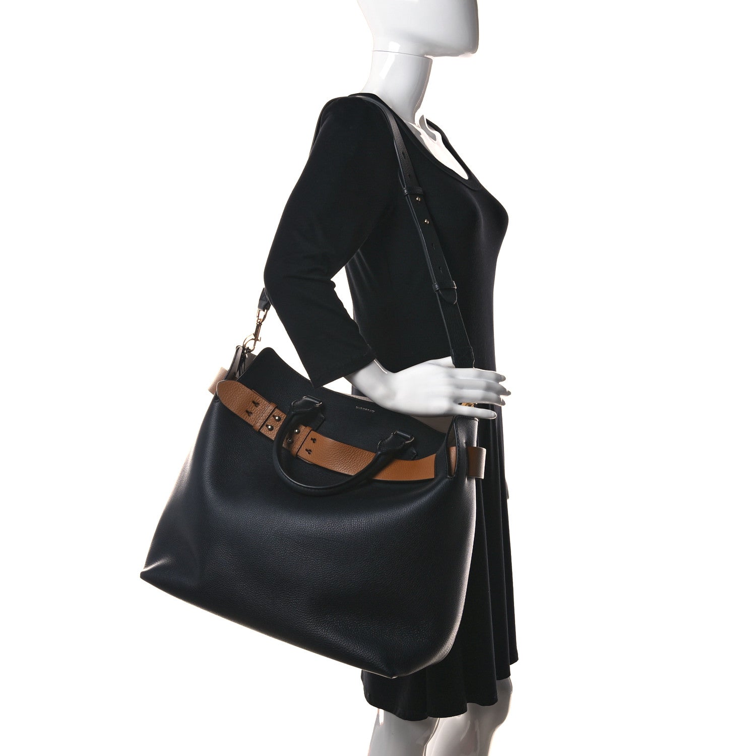 Burberry Marais Calfskin Large Belt Bag Black 2 of 13