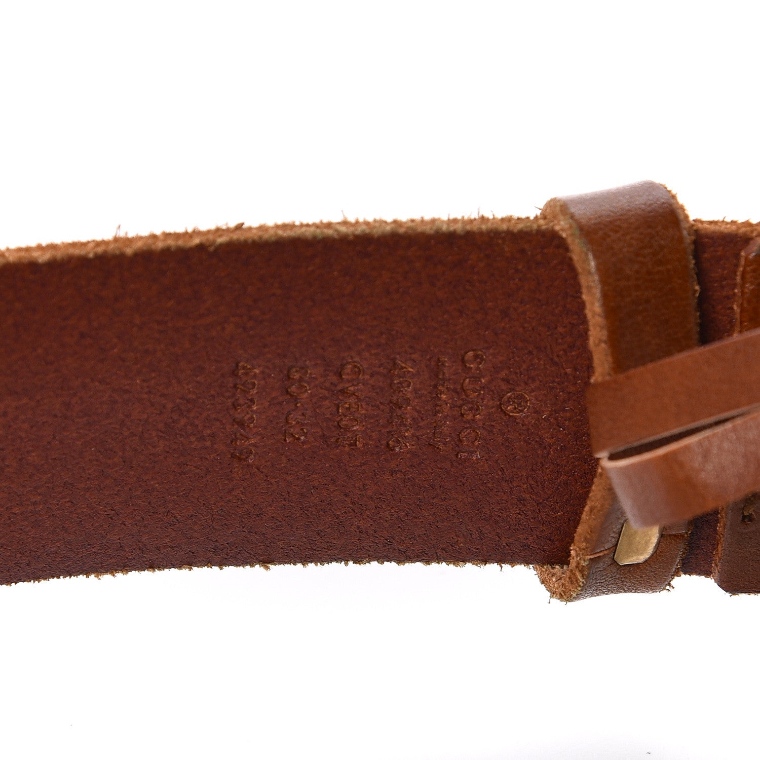 Gucci Faded Calfskin Double G 40mm Belt 80 32 Cuir 6 of 7