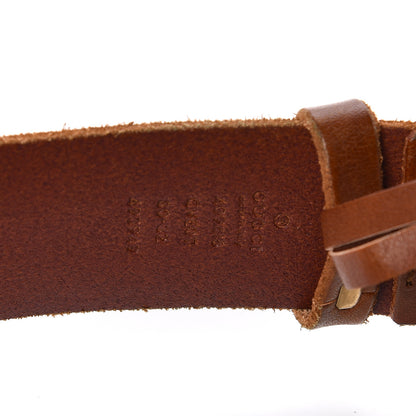 Gucci Faded Calfskin Double G 40mm Belt 80 32 Cuir 6 of 7