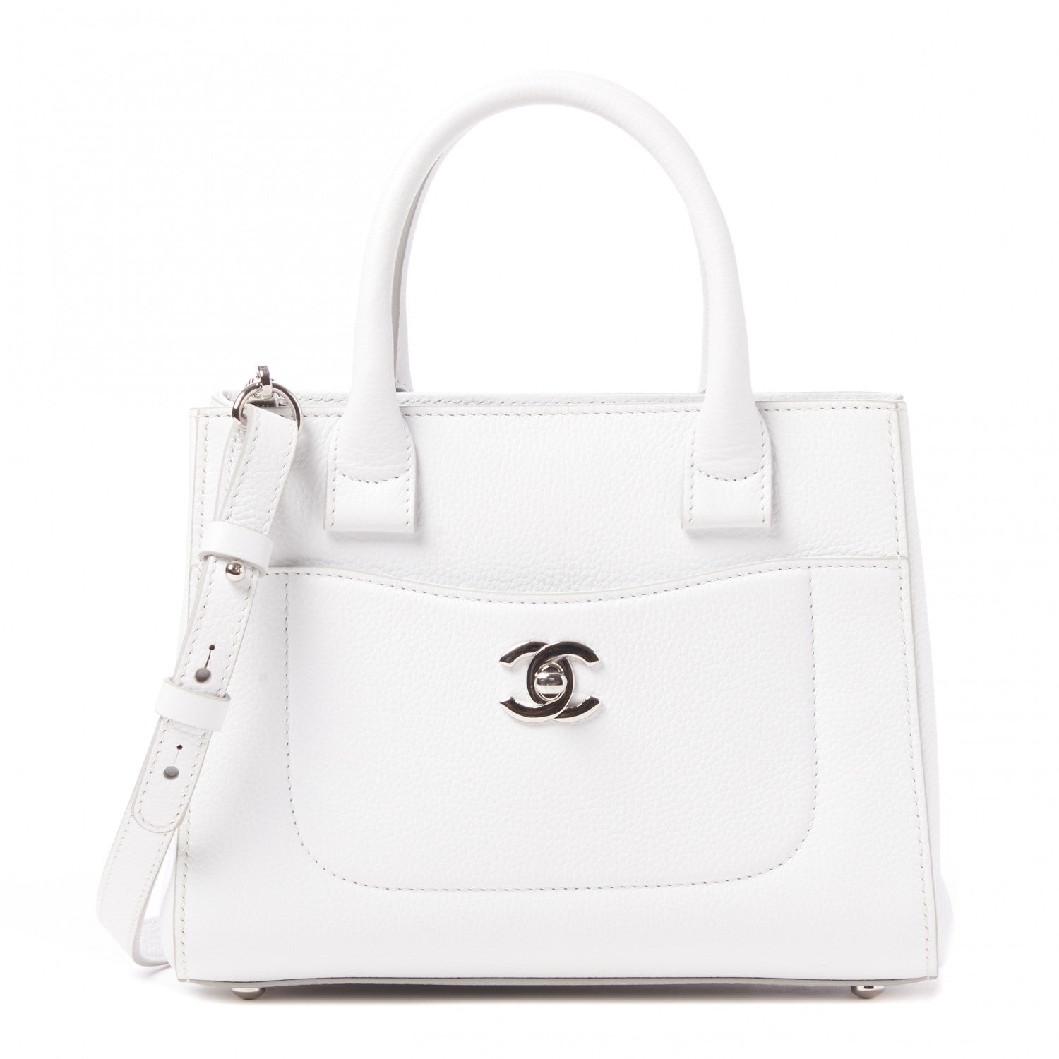 Chanel Grained Calfskin Mini Neo Executive Shopper Tote White 1 of 10