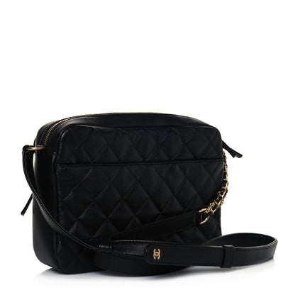 Chanel Calfskin Quilted Large Camera Case Black 3 of 13