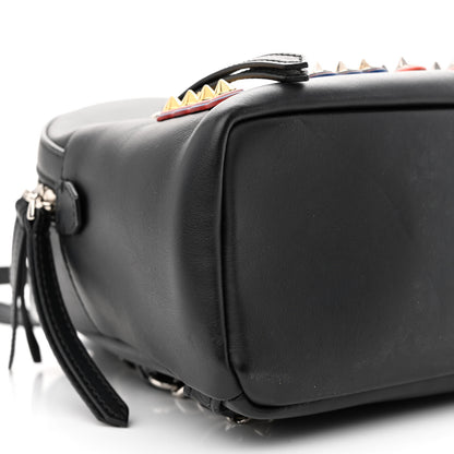 Fendi Vitello Century Fun Fair Metal Studded Mini Backpack Black Multicolor 9 of 12