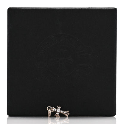 Chrome Hearts Sterling Silver Diamond Baby Fat Cross Pave Pendant 6 of 6
