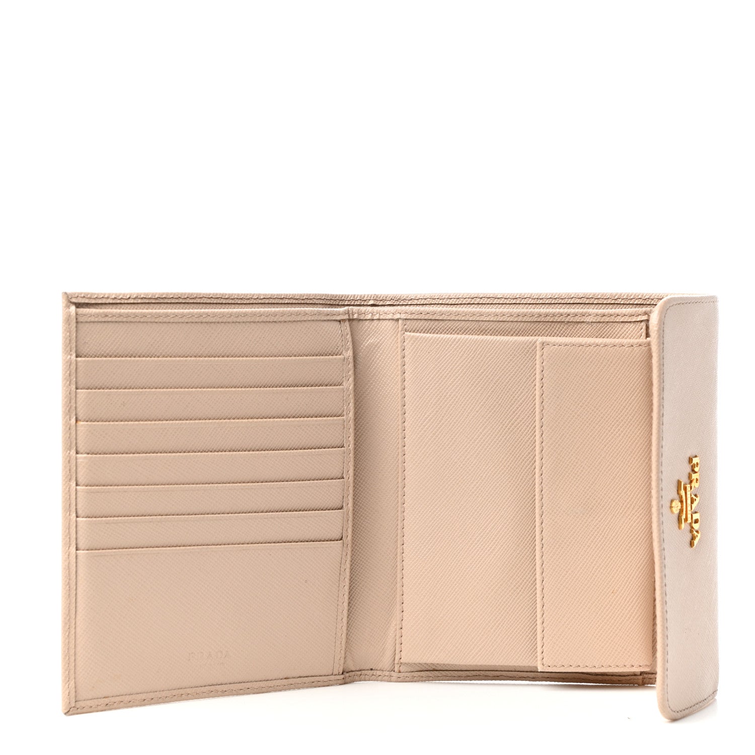 Prada Saffiano Metal Flap Wallet Orchidea 5 of 6