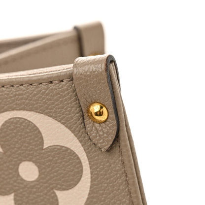 Louis Vuitton Empreinte Monogram Giant Onthego MM Tourterelle Creme 10 of 12