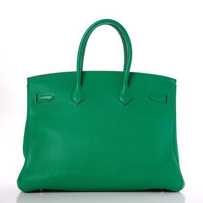 Hermes Taurillon Clemence Birkin 35 Menthe 4 of 36