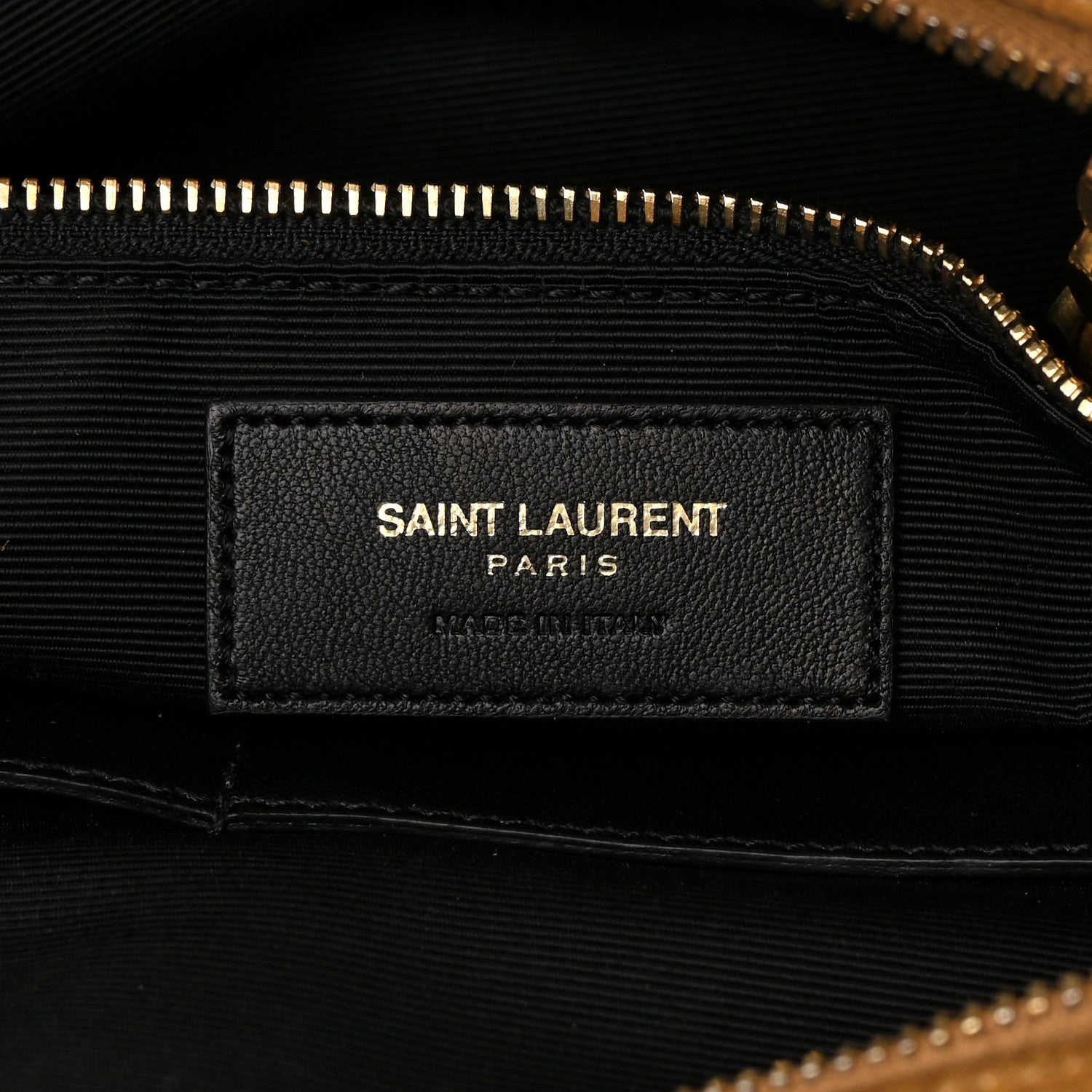 Saint Laurent Suede Fringe Monogram Shopping Tote Light Ochre 6 of 10