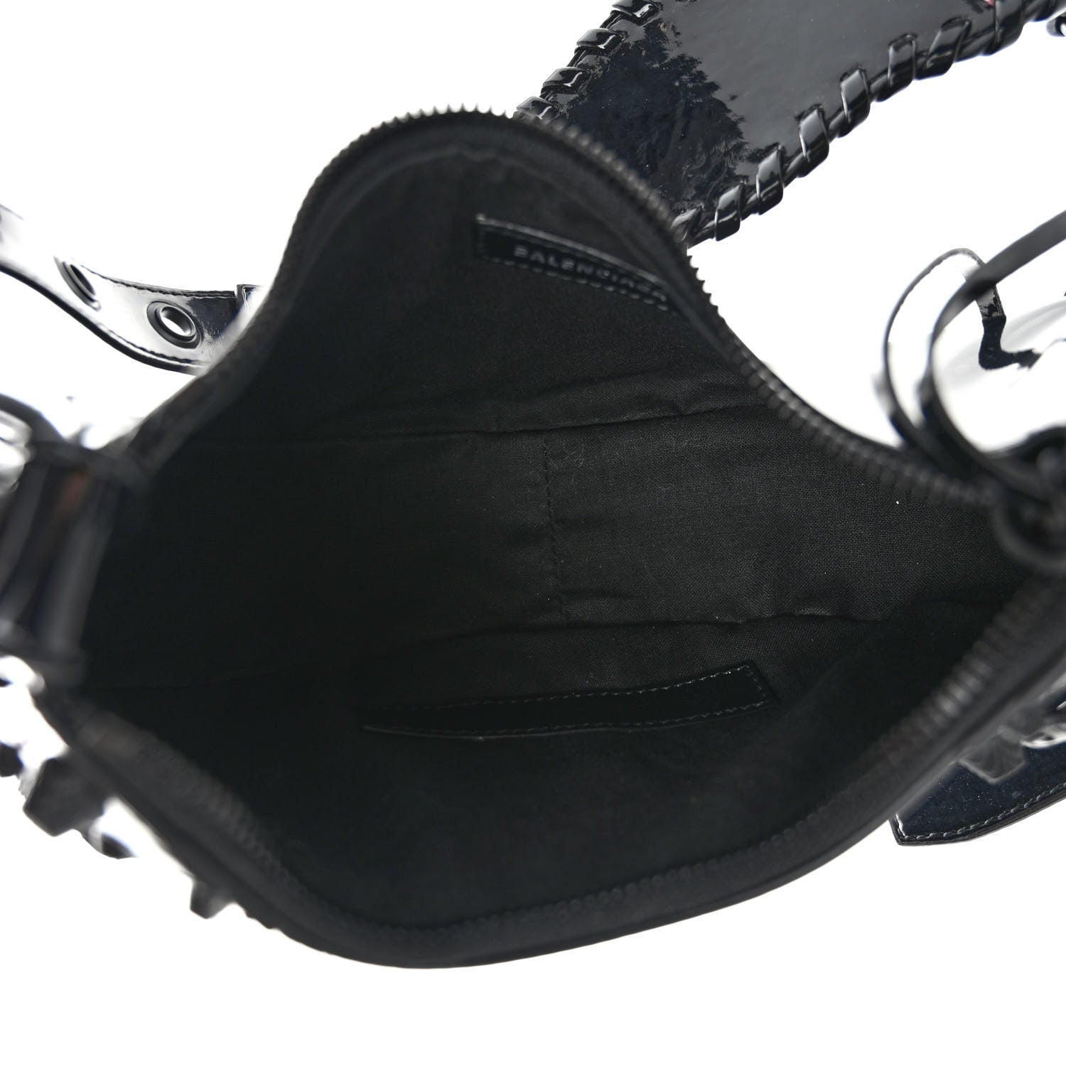 Balenciaga Patent Faux Leather Le Cagole Shoulder Bag XS Black 5 of 9